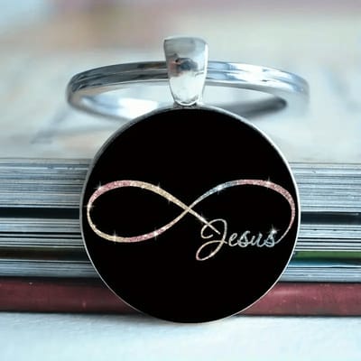 VANDAAG VERZONDEN - Sleutelhanger - Jesus - Christelijk - Infinity