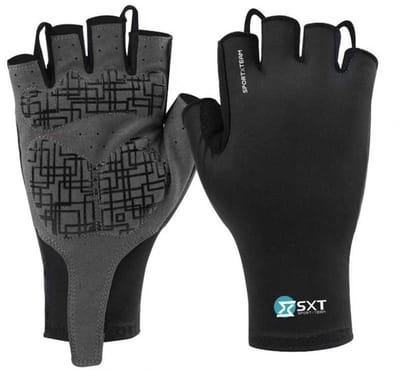 Sxt Pro Cycling Aero Korte Handschoenen Zwart XL