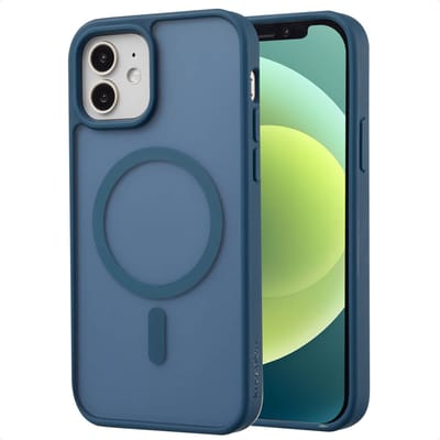 imoshion Hoesje - Geschikt voor iPhone 12 Pro / 12 - Color Guard Backcover geschikt voor MagSafe - Donkerblauw