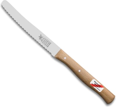 Robert Herder Tomatenmes – RVS – Rondspits – Lemmet 11 cm – Heft Beukenhout
