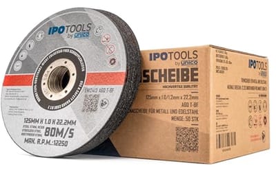 Doorslijpschijven voor Metaal - 125 x 1,0 mm - 50 Stuks voor Slijpmachines