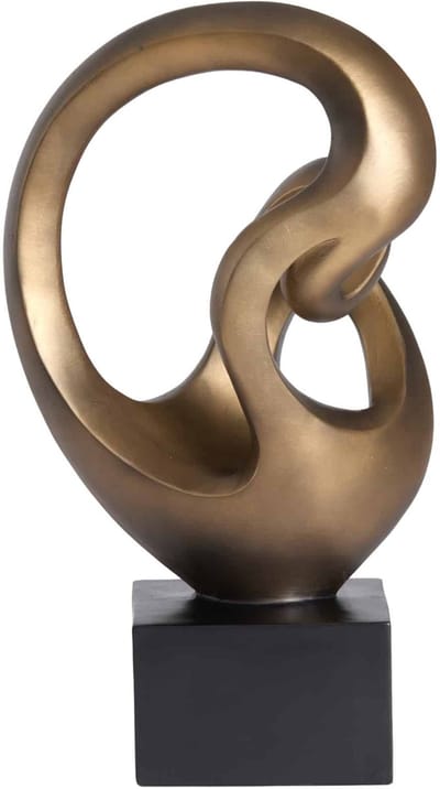 Light & Living Ornament Felicia - Antiek Brons - 25x16.5x42.5cm - Modern - Kunststof