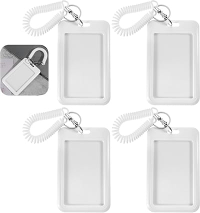 Kaarthouder Set - ID Hoesjes - Album Verzamelen - Rechte Rand Design - 11x7cm Hoes - Wit