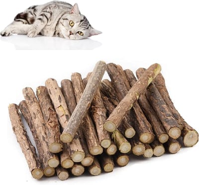 Catnip Sticks voor Katten - Matatabi Chew Sticks - 32 Stuks - Tandheelkundige Verzorging - Speelgoed voor Katten