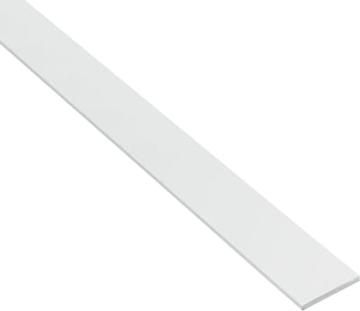 Alberts 479282 eco platte stang, PVC-U, wit, 1000 x 30 mm