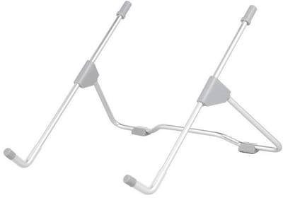 Verstelbare Laptopstandaard - Ergonomisch, Draagbaar en Lichtgewicht Design voor Verbeterde Houding, Koeling en Ventilatie - Ideaal voor Thuis en Kantoorgebruik - Zilver