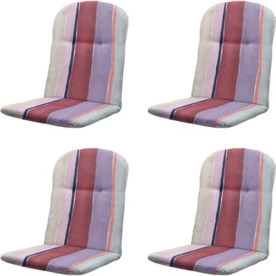 Madison kuipstoelkussen hoge rug nox - 96x45x3,5cm set van 4