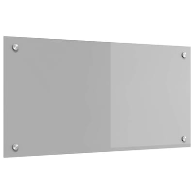 vidaXL - Keukenachterwand - Lichtgrijs - 80 - x - 40 - cm - gehard - glas