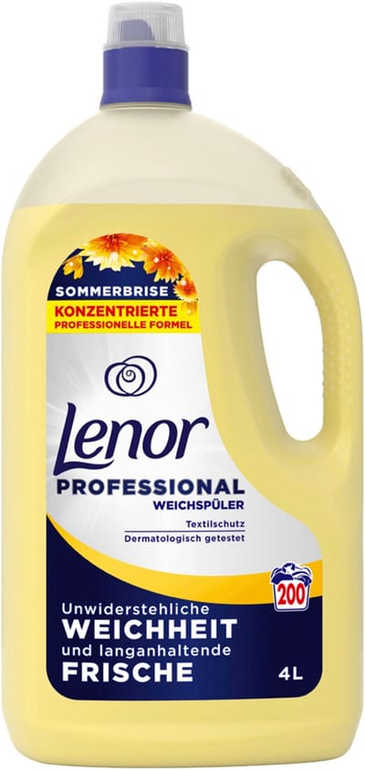 Lenor wasverzachter Sommerbries, 4 liter, 200 wasbeurten