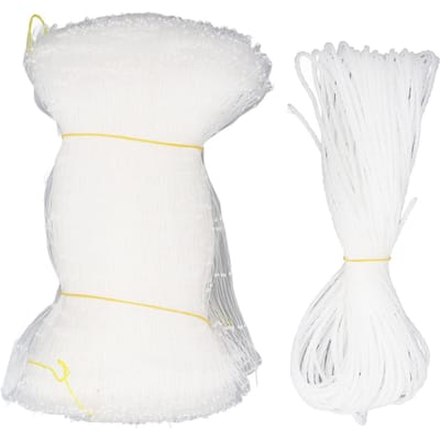 Filet de Balcon pour Chat Nylon Installation Facile Filet Anti-Chute pour Animaux Filet de Protection de Sécurité pour Balcon Fenêtre Style Deux white