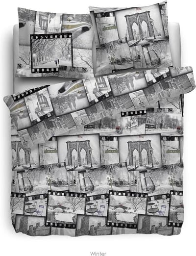 HnL Living Winter - Dekbedovertrek - Flanel - Tweepersoons - 240 x 200/220 cm - Multi