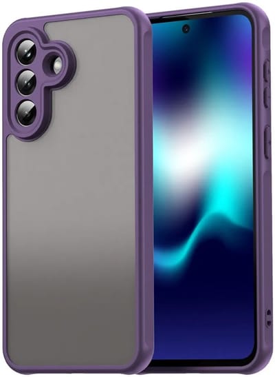 Hoesje geschikt voor Samsung Galaxy A37 - Phonesta AirFrost Semi-Transparante Back Cover - Mat Paars