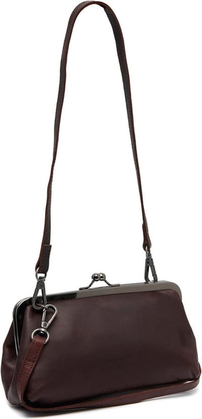 The Chesterfield Brand Schoudertas Koppeling Andrade Shoulderbag Brown Donkerbruin