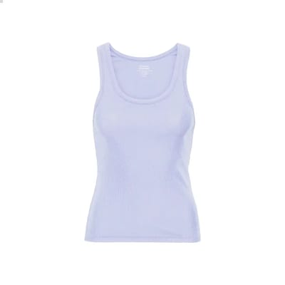Geribd damestopje Colorful Standard Organic soft lavender