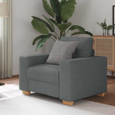 vidaXL - Fauteuil - 100x78x80 - cm - stof - donkergrijs