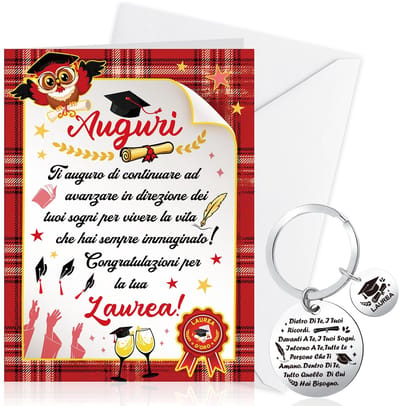 Allecto - Afstudeerkaart - Wenskaart Afstuderen 2023 - Inclusief Envelop en Sleutelhanger - Perfect voor Afstudeerfeest - Origineel Afstudeercadeau