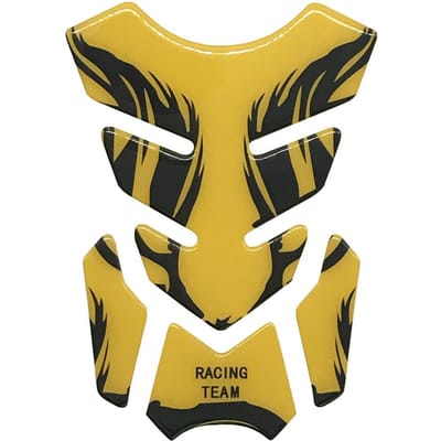 Zilver Rood Goud 3D Motorfiets Brandstof Olie Tank Pad Decal Beschermer Cover Sticker Universeel Voor Honda Motorcycle Pad goud