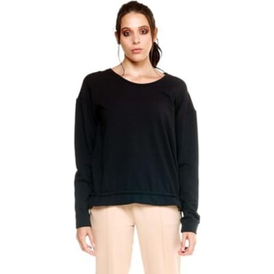 Sweaters Leone 1947 Woman Fleece Long Sleeves With Cord Leisure
