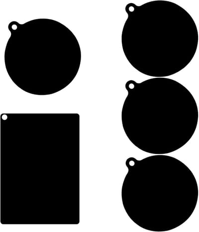 Set van 5 keramische kookplaatdeksels - Vuurvast en hittebestendig, ideaal voor inductiekookplaten en keukenbescherming
