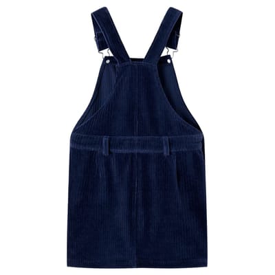 vidaXL - Kindertuinjurk - 116 - ribfluweel - marineblauw
