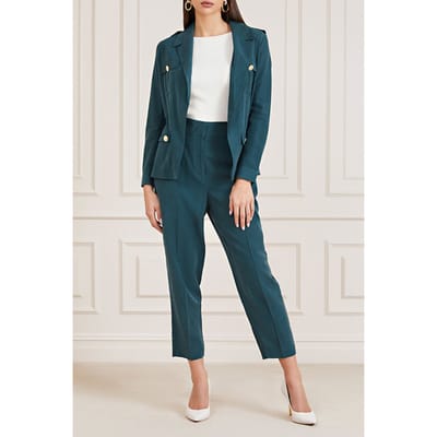 GUESS Marciano By  Malika Pant Chenille Formal Green Maat: 38 | Pantalons Outlet | Dames | Blauw
