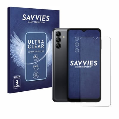 Savvies - Screenprotector voor Samsung Galaxy A04s (Voor+Camera) - Folie Beschermfolie transparant 6 Stuks