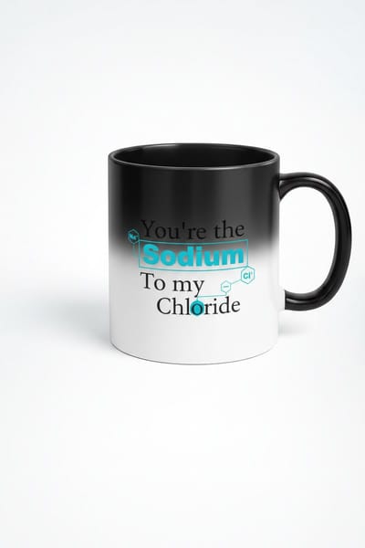 Magic Mok 'You're the Sodium To my Chloride' - Warmtegevoelige Chemie Liefdes Mok