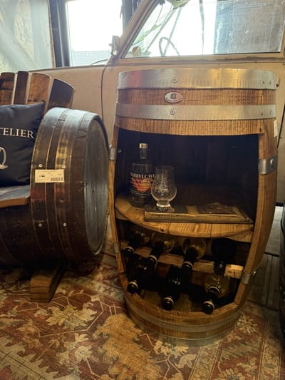 Wijnkast Bordeaux 110 L incl. plank & liggers / Drankkast / Houten Wijnrek / Wijnvat Kast