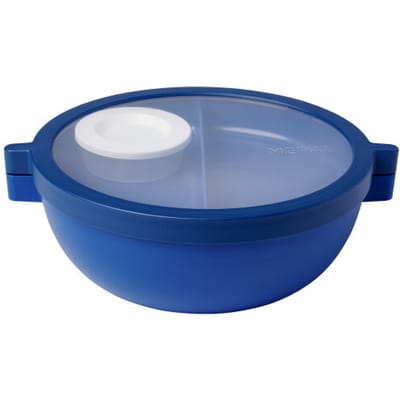 Mepal Vita bento lunchbowl - 5 vakken waarvan 3 uitneembare bakjes - Bento box - Salade lunchbox - Vivid blue