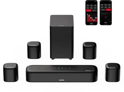 Soundbar - 7.1ch - Soundbar met Subwoofer - Soundbar voor TV - Smart App Control - 350W - Bluetooth TV Soundbar - Home Cinema Geluid - Zwart