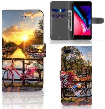 Apple iPhone 7 Plus | 8 Plus Flip Cover Amsterdamse Grachten