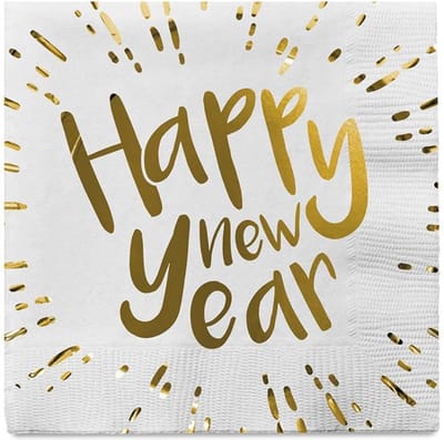 Happy New Year Servetten 12 stuks