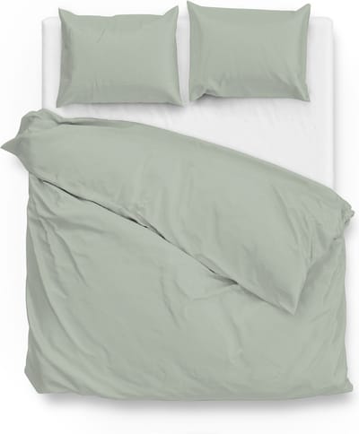 Zohome Satinado Dekbedovertrek - Tweepersoons - Katoensatijn - 200x200-220cm - Groen