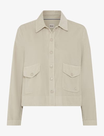 Brax Dames Shirt  Style VEGA dark ecru, crèmewit, maat 34