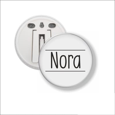 Button Met Clip 58 MM - Nora