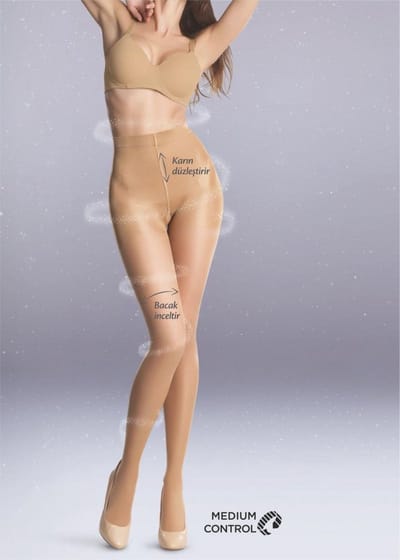 Penti Silhouet in Shape Corrigerende Panty 20 Denier (pd7001) - BEIGE - Maat L