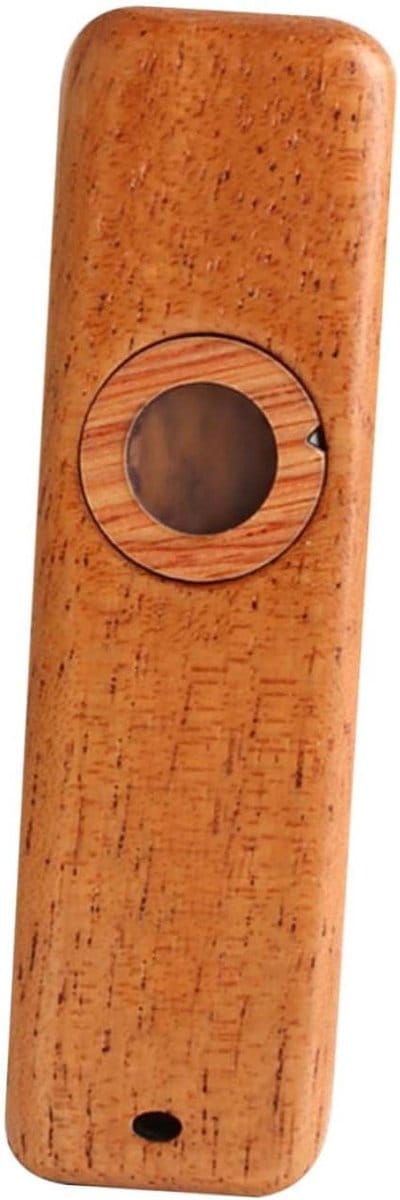 Houten Kazoo - Muziekfluit - Muziek Maken - Gemakkelijk Te Leren - 9.5x2.8cm - Bruin