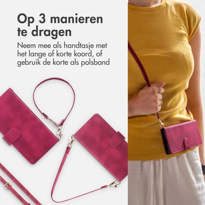 imoshion Hoesje - Geschikt voor Xiaomi Redmi Note 15 Pro (4G) - Bookcase met koord - Rood