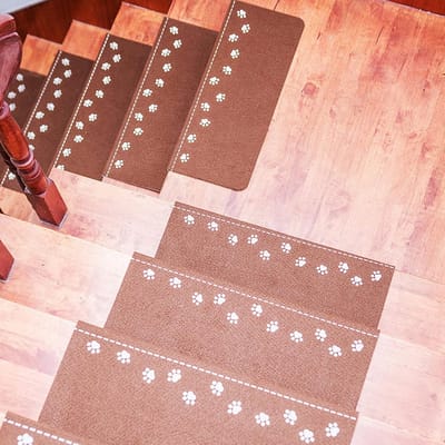 Trapmatten zelfklevend - Anti-rutsch - Lichtgevend - Zelfklevende Trapmatten voor Houten Trappen - Veiligheidsmat - 5 stuks