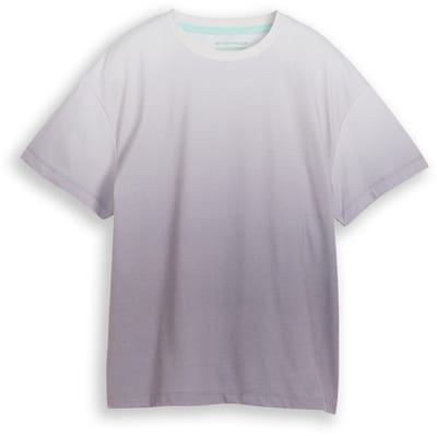 Tom Tailor - Oversized T-shirt met print op de rug - Maat 128 - grey faded design