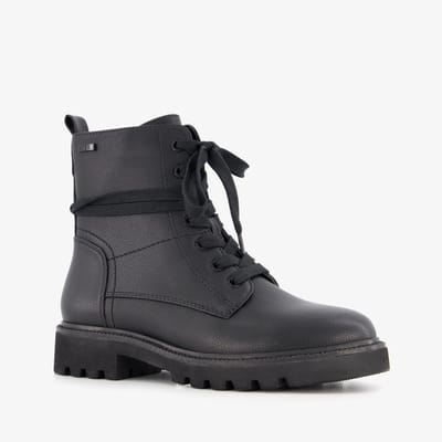 Softline dames veterboots zwart - Maat 36