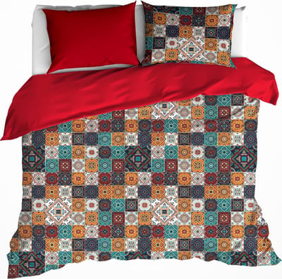 De Witte Lietaer Dekbedovertrek Ankara - Lits Jumeaux - 240 x 220 cm - Katoen