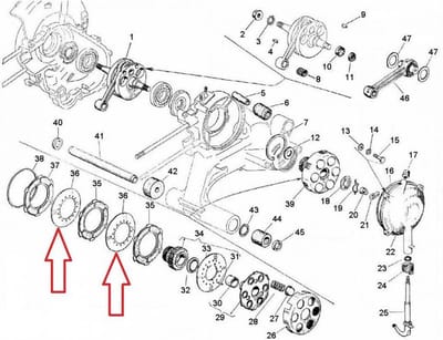 koppelingsplaat rms voor scooter piaggio 150 vespa 1963-1966 094425 / als nieuw
