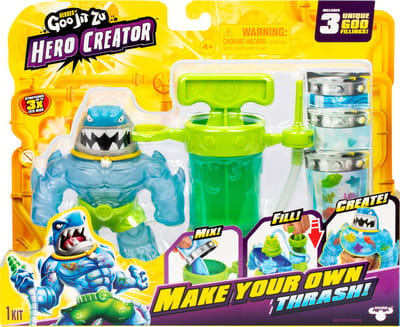 Heroes of Goo Jit Zu Hero Creator Thrash – DIY - Stretch Figuur met Creator Chamber
