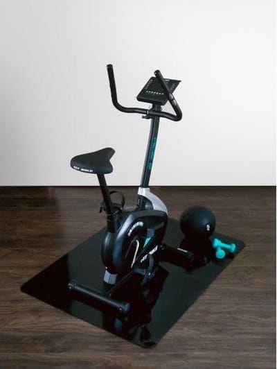 Onderlegmat / beschermmat voor fitnessapparaten - Zwart - 90x120 cm