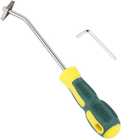 Voegenverwijderaar - Tegelgereedschap - Snel voegen verwijderen - Antislip handgreep - 22 cm - Zwart