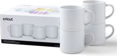Cricut 2009392 Mok 300 ml. Wit 4 stuk(s)