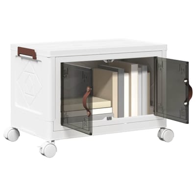 vidaXL Opbergbox stapelbaar met wielen 28 L 48,5x29,5x33 cm