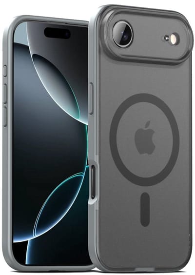 Mobiq - Frosted Magsafe Bumper geschikt voor iPhone 17 Air - grijs