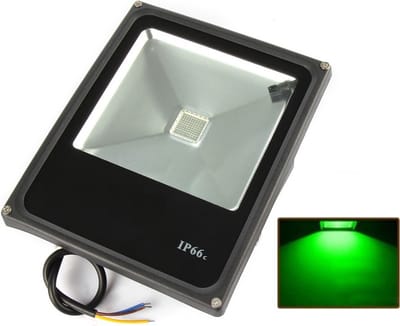 LED Bouwlamp / Schijnwerper Groen - 30 Watt - Plat - Buitenverlichting